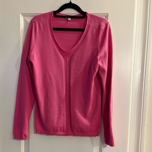 Talbots Pink V-Neck Sweater